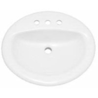 Self-Rimming Bathroom Sink 19'' x 19'' x 8'' Self-Rimming Bathroom Sink 19'' x 19'' x 8''