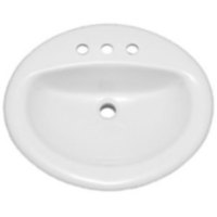 Self-Rimming Bathroom Sink 20-1/2 x 17-1/2 x 7-5/8 Self-Rimming Bathroom Sink 20-1/2 x 17-1/2 x 7-5/8