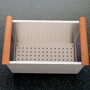 B440492 Universal Cutting Board or Colander Kitchen Accessory - Stainless Steel B440492 Universal Cutting Board or Colander Kitchen Accessory - Stainless Steel