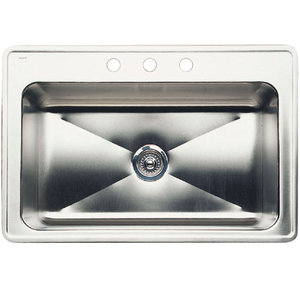 B440284 Magnum Stainless Steel Single Bowl Kitchen Sink - Stainless Steel B440284 Magnum Stainless Steel Single Bowl Kitchen Sink - Stainless Steel