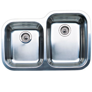 B440233 Supreme Stainless Steel Undermount - Double Bowl Kitchen Sink - Stainless Steel B440233 Supreme Stainless Steel Undermount - Double Bowl Kitchen Sink - Stainless Steel