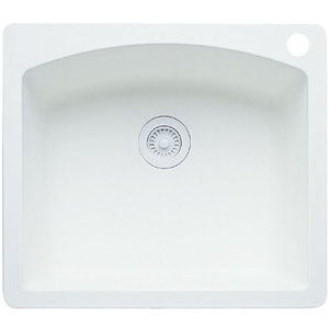 B440211 Diamond White/Color Single Bowl Kitchen Sink - White B440211 Diamond White/Color Single Bowl Kitchen Sink - White