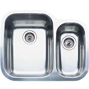 B440163 Supreme Stainless Steel Undermount - Double Bowl Kitchen Sink - Stainless Steel B440163 Supreme Stainless Steel Undermount - Double Bowl Kitchen Sink - Stainless Steel