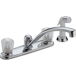 D2402LF Classic Two-Handle Kitchen Faucet - Chrome D2402LF Classic Two-Handle Kitchen Faucet - Chrome
