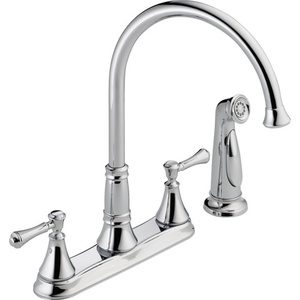 D2497LF Cassidy Two-Handle Kitchen Faucet - Chrome D2497LF Cassidy Two-Handle Kitchen Faucet - Chrome