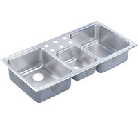 Triple Bowl Kitchen Sink 43 x 22 x 7-7/8 Triple Bowl Kitchen Sink 43 x 22 x 7-7/8