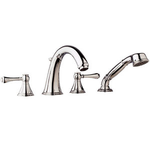 G25506/G18734 Geneva Deck Mount With Handshower Tub Faucet - StarLight Chrome G25506/G18734 Geneva Deck Mount With Handshower Tub Faucet - StarLight Chrome