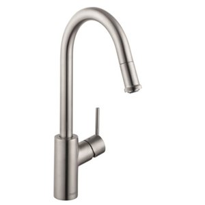 H14872801 Talis S Pull-Out Spray Kitchen Faucet - Steel Optik H14872801 Talis S Pull-Out Spray Kitchen Faucet - Steel Optik