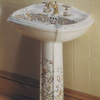 Pedestal Bathroom Sink 27 x 19-3/8 x 9-1/4 Pedestal Bathroom Sink 27 x 19-3/8 x 9-1/4