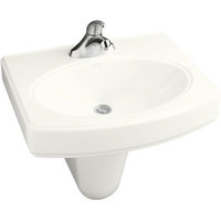 Wall Hung Bathroom Sink 22 x 18 x 7-1/2 Wall Hung Bathroom Sink 22 x 18 x 7-1/2