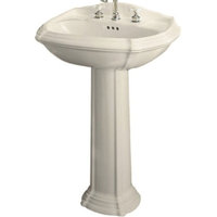 Pedestal Bathroom Sink 36-1/2'' x 27'' x 19-3/8'' Pedestal Bathroom Sink 36-1/2'' x 27'' x 19-3/8''