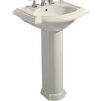 Pedestal Bathroom Sink 24-1/8 x 19-3/4 x 33-1/2 Pedestal Bathroom Sink 24-1/8 x 19-3/4 x 33-1/2
