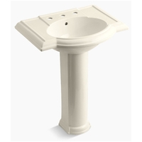 Pedestal Bathroom Sink 33-1/2'' x 27-1/2'' x 19-7/8'' Pedestal Bathroom Sink 33-1/2'' x 27-1/2'' x 19-7/8''