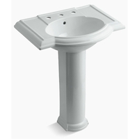Pedestal Bathroom Sink 33-1/2'' x 27-1/2'' x 19-7/8'' Pedestal Bathroom Sink 33-1/2'' x 27-1/2'' x 19-7/8''