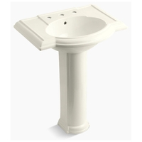 Pedestal Bathroom Sink 33-1/2'' x 27-1/2'' x 19-7/8'' Pedestal Bathroom Sink 33-1/2'' x 27-1/2'' x 19-7/8''