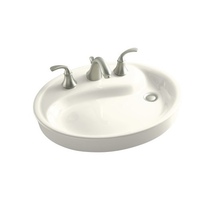 Vessel Style Bathroom Sink 21-5/16 x 18-1/16 x 4-1/8 Vessel Style Bathroom Sink 21-5/16 x 18-1/16 x 4-1/8