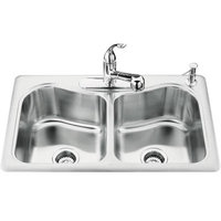 Double Bowl Kitchen Sink 33'' x 22'' x 8-5/16'' Double Bowl Kitchen Sink 33'' x 22'' x 8-5/16''
