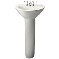Pedestal Bathroom Sink 19-3/4 x 14 x 32-7/8 Pedestal Bathroom Sink 19-3/4 x 14 x 32-7/8