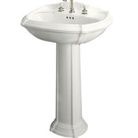 Pedestal Bathroom Sink 36-1/2'' x 27'' x 19-3/8'' Pedestal Bathroom Sink 36-1/2'' x 27'' x 19-3/8''