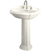 Pedestal Bathroom Sink 36-1/2'' x 27'' x 19-3/8'' Pedestal Bathroom Sink 36-1/2'' x 27'' x 19-3/8''