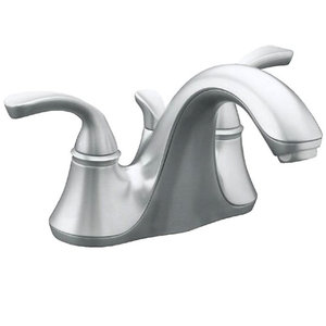K10270-4-G Forte Sculpted 4'' Centerset Bathroom Faucet - Brushed Chrome K10270-4-G Forte Sculpted 4'' Centerset Bathroom Faucet - Brushed Chrome