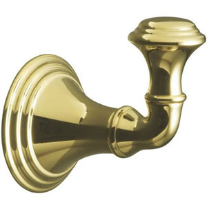 K10555-PB Devonshire Robe Hook Bathroom Accessory - Vibrant Polished Brass K10555-PB Devonshire Robe Hook Bathroom Accessory - Vibrant Polished Brass