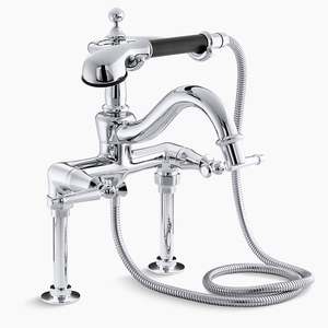 K110-4-CP Antique Deck Mount With Handshower Tub Faucet - Polished Chrome K110-4-CP Antique Deck Mount With Handshower Tub Faucet - Polished Chrome