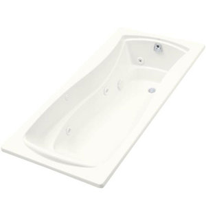 K1257-0 Mariposa 72"x 36" Whirlpool Bath - White K1257-0 Mariposa 72"x 36" Whirlpool Bath - White