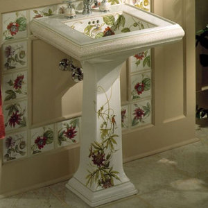 K14227TC-0/K14228TC-0 Crimson Topaz Pedestal Bathroom Sink - White K14227TC-0/K14228TC-0 Crimson Topaz Pedestal Bathroom Sink - White
