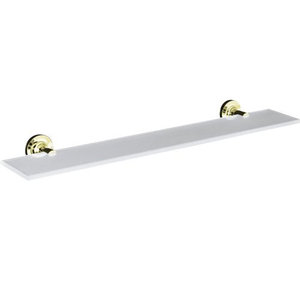 K14440-AF Purist Vanity Shelf Bathroom Accessory - Vibrant French Gold K14440-AF Purist Vanity Shelf Bathroom Accessory - Vibrant French Gold