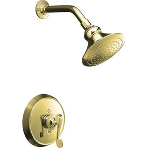 KT161144PB/K304K Revival Single Handle Shower Faucet - Vibrant Polished Brass KT161144PB/K304K Revival Single Handle Shower Faucet - Vibrant Polished Brass
