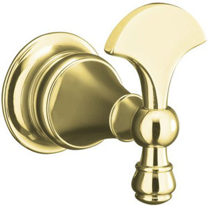 K16146-PB Revival Robe Hook Bathroom Accessory - Vibrant Polished Brass K16146-PB Revival Robe Hook Bathroom Accessory - Vibrant Polished Brass
