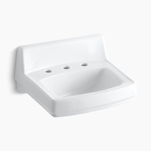 K2030-0 Greenwich Wall Hung Bathroom Sink - White K2030-0 Greenwich Wall Hung Bathroom Sink - White