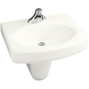 K2035-4-0 Pinoir Wall Hung Bathroom Sink - White K2035-4-0 Pinoir Wall Hung Bathroom Sink - White