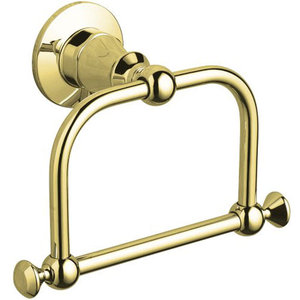 K208-PB Antique Towel Ring Bathroom Accessory - Vibrant Polished Brass K208-PB Antique Towel Ring Bathroom Accessory - Vibrant Polished Brass