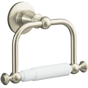 K211-BN Antique Paper Holder Bathroom Accessory - Vibrant Brushed Nickel K211-BN Antique Paper Holder Bathroom Accessory - Vibrant Brushed Nickel