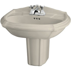 K2226-4-47 Portrait Wall Hung Bathroom Sink - Almond K2226-4-47 Portrait Wall Hung Bathroom Sink - Almond