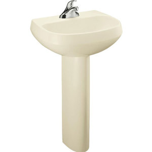 K22931-96 Wellworth Pedestal Bathroom Sink - Biscuit K22931-96 Wellworth Pedestal Bathroom Sink - Biscuit