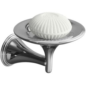 K362-CP Finial Traditional Soap Dish Bathroom Accessory - Polished Chrome K362-CP Finial Traditional Soap Dish Bathroom Accessory - Polished Chrome