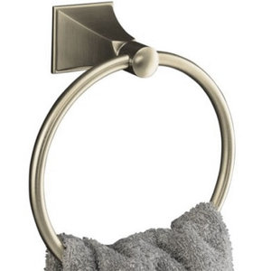K487-BN Memoirs Stately Towel Ring Bathroom Accessory - Vibrant Brushed Nickel K487-BN Memoirs Stately Towel Ring Bathroom Accessory - Vibrant Brushed Nickel