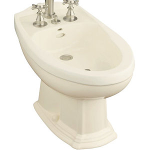 K4897-96 Portrait Vertical Spray Style Bidet - Biscuit K4897-96 Portrait Vertical Spray Style Bidet - Biscuit