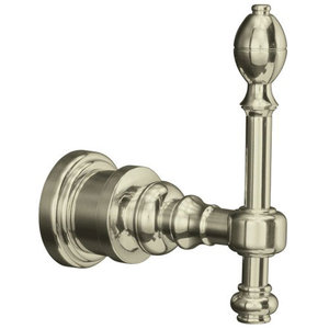 K6821-SN IV Georges Brass Robe Hook Bathroom Accessory - Vibrant Polished Nickel K6821-SN IV Georges Brass Robe Hook Bathroom Accessory - Vibrant Polished Nickel