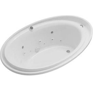 K1110-M-0 Purist Unique Size Whirlpool Bath - White K1110-M-0 Purist Unique Size Whirlpool Bath - White