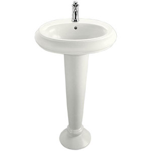 K20081-WH/K2003-WH Revival Pedestal Bathroom Sink - White K20081-WH/K2003-WH Revival Pedestal Bathroom Sink - White