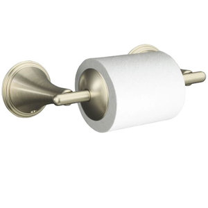 K361-BN Finial Traditional Paper Holder Bathroom Accessory - Vibrant Brushed Nickel K361-BN Finial Traditional Paper Holder Bathroom Accessory - Vibrant Brushed Nickel