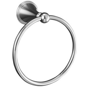 K363-CP Finial Traditional Towel Ring Bathroom Accessory - Polished Chrome K363-CP Finial Traditional Towel Ring Bathroom Accessory - Polished Chrome