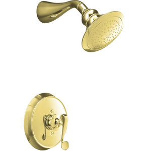 KT161164PB/K304K Revival Single Handle Shower Faucet - Vibrant Polished Brass KT161164PB/K304K Revival Single Handle Shower Faucet - Vibrant Polished Brass