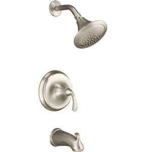 KT102754BN/K304K Forte Sculpted One Handle Tub & Shower Faucet - Vibrant Brushed Nickel KT102754BN/K304K Forte Sculpted One Handle Tub & Shower Faucet - Vibrant Brushed Nickel