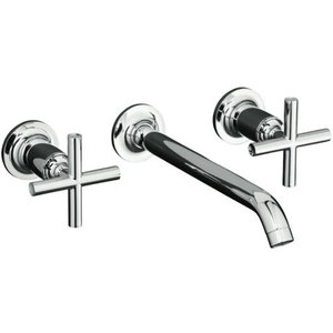 KT144153CP/K410K Purist Wall Mount Bathroom Faucet Bathroom Faucet - Polished Chrome KT144153CP/K410K Purist Wall Mount Bathroom Faucet Bathroom Faucet - Polished Chrome