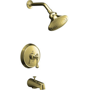 KT16113-4A-PB Revival Tub & Shower Faucet Trim Trim Kit - Vibrant Polished Brass KT16113-4A-PB Revival Tub & Shower Faucet Trim Trim Kit - Vibrant Polished Brass